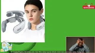 3256806607098317 Smart Neck Massager with Heating Portable Electric Neck Massager for P