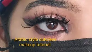 Arabic style cut Crees makeup tutorial ✨💄#bridelmakup #eyemakeup #mahlakastudio 