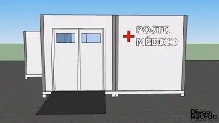 Posto M&eacute;dico em Container - Diego Macedo Arquitetura