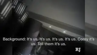 Officers inside Stephen Paddock's room after the breach