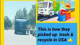 This is how they picked up trash and Recycle in USA 👍