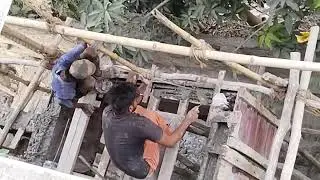 DAY 209 // 08 JUN 2023 / Concrete Casting of Projection / Centering Shuttering items removal