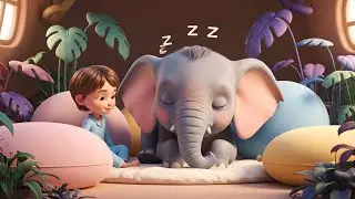 The Sleepy Baby Elephant Took a Cozy Nap on the Mat 🐘 | Nursery Rhymes for Kids & Baby Songs