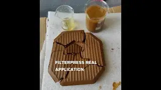 FILTERPRESS REAL APPLICATION - SLUDGE DEWATERING / Filtration using LAB200