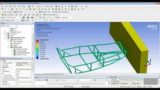 Ansys Tutorial - Impact On Chassis Using Explicit Dynamics Module(Crash Testing)