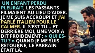 J’ai calmé un enfant perdu en italien — Le parrain s’est figé et a ordonné qu’on trouve qui j’étais
