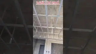 POP False Ceiling Framing Work 2025 🛠️ | Channel Frame Making #shorts