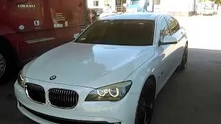 How to check the oil level 2009-2012 BMW 740i 740Li 750i 750Li 760i 760Li F01 F02