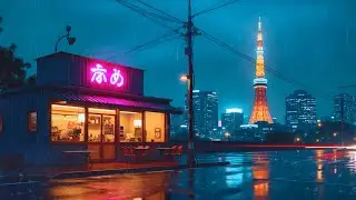 Tokyo after Midnight⛈️ 90s Lofi Beats for Late Night Focus