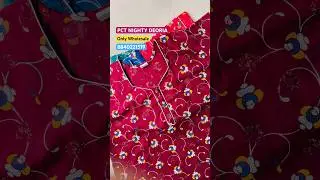 Cotton nighty collection | Button nighty collection | Nighty Wholesale #nighty #buttonnighty