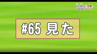 アイラブ手話「見た」
