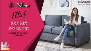 Elliot Contract Fabric Sofa Bed - Easy Pull Out Mechanism - HotelContractBeds