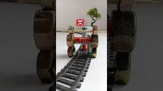 Nut, battery,toothpick VS rc train crash testing detail 😱 remote control #rccars  #shorts​ #ckdotcom