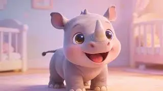 I&rsquo;m a Cute Little Rhino 🦏 | Fun Animal Rhyme for Toddlers & Kids | Sing Along Song #AnimalRhymes