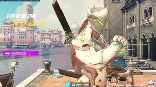 POTG! NECROS INSANE GENJI GAMEPLAY! POTG! OVERWATCH SEASON 24 TOP 500