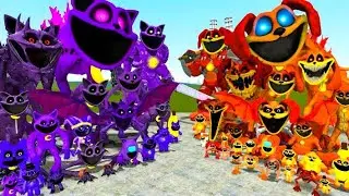 CATNAP VS DOGDAY ARMY BATTLE - SMILING CRITTERS POPPY PLAYTIME in Garry's Mod!!