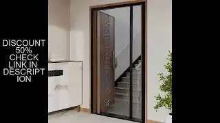 Black Magnetic Door Screen Window Mosquito Net Side Opening Custom Size Curtain Insect Mesh and Mosq