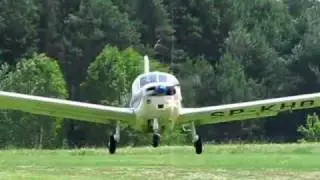 Przerwane lądowanie na EPOD Socata MS-883 Rallye ( Go around )