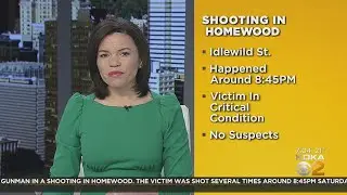 Victim In Critical Condition After Shooting In Homewood