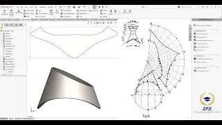 Truncated Cone Development 2 | Sheet Metal | Solidowkrs Urdu Hindi