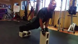 Cinder Block Push-Ups!