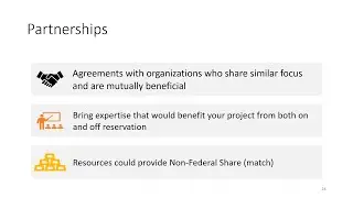 Project Planning and Development Training: Resources and Partnerships