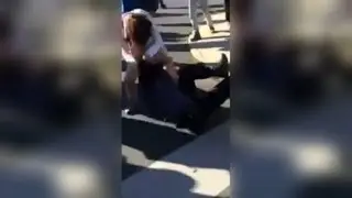 Police Officer Attacked by Teen Girl in After-School Student Brawl