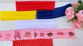 Faixinhas de cabelo de malha super facil