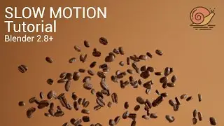 How to Make Slow Motion Rigid Body Animation Tutorial Blender 2.82