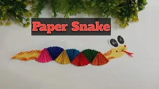 How to make paper Snake | Paper Snake making | Easy paper snake | sudiptacrafts |#papercrafts #diy