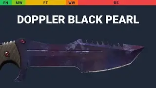 Huntsman Knife Doppler Black Pearl - Skin Float And Wear Preview