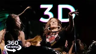 8K 3D 360&deg; Dance Music Video - a Riddim Virtual RAVE VR Experience in 60fps for VR headset