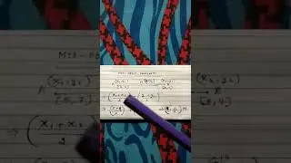 Mid point coordinates #shorts #maths shorts #maths tricks