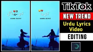 Trending Alight Motion Urdu Lyrics Editing | TikTok new Status Editing | WhatsApp status.