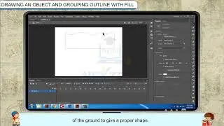 Drawing an Object and Grouping Outline with Fill