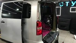Citroen SpaceTourer звукоизоляция. Качественные современные материалы СГМ использовали в работе.