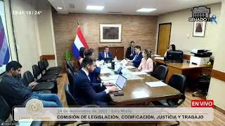 COMISI&Oacute;N DE LEGISLACI&Oacute;N, CODIFICACI&Oacute;N, JUSTICIA Y TRABAJO -  24-11-2025