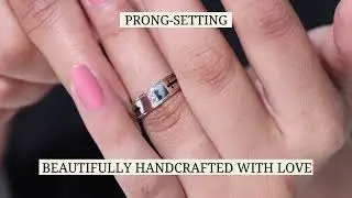 Gold Diamond Band Ring for Men with Black Enameled Cross
