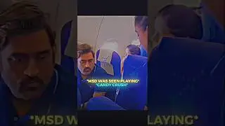 Nobody Expected THIS From Dhoni on a Plane ✈️🤯&rdquo;