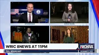 WRIC 8News at 11PM - A-Block (Election Day 2025) | November 4, 2025