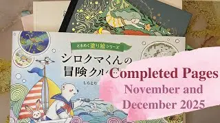 I Barely Coloured 😅 | Completed Pages from November and December 2025