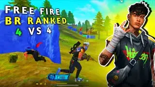 FREE FIRE 🔥 BR RANKED 4 Vs 4 😱 