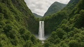 Atmospheric Video With a Waterfall #atmosphere  #video  #waterfall