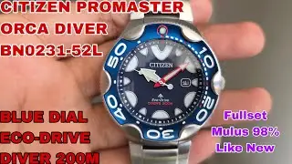 JUAL CITIZEN PROMASTER ORCA DIVER BN0231-52L ECO-DRIVE FULLSET LIKE NEW RARE FOLLOW IG LakoneWatch
