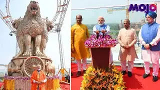 PM Modi Unveils National Emblem Cast On New Parliament Building, Speaks To &lsquo;Shramjeevis&rsquo;