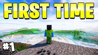 playing Minecraft for the first time..