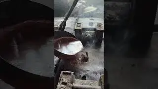Insane Skill in Red-Hot Metal Pour! #shorts #satisfying #fy