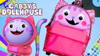 Create Your Own DJ Catnip Backpack! | Back to School Crafts | GABBY'S DOLLHOUSE