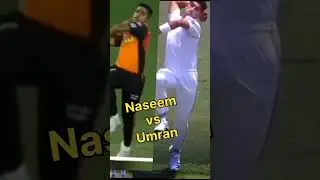 Naseem shah vs Umran Malik's bowling action|slow motion 😎😎🏏#cricket #trending #bowlingaction