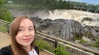 Grand Falls waterfalls New Brunswick | Life in Canada | Путешествие по Канаде на машине